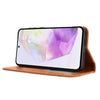 For Samsung Galaxy A36 5G Magnetic Buckle Retro Texture Leather Phone Case(Brown)