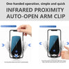 Car Cell Phone Holder Wireless Charger Aromatherapy Spray(Silver)