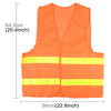 XL Reflective Fluorescent Vest Safty Cloth Driving School Construction Traffic Safty Warning Working Cloth(Orange)