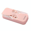 FukuBook Portable Mini Automatic Opening and Closing Floss Storage Box with Floss(Pink)