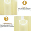 5 in 1 Remote Control Yellow Light LED Candle Lamp Halloween Christmas Wedding Decorative Light