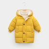 JT-1001 Children Thickened Windproof And Warm Cotton Clothes Coat, Size: 150(Yellow)