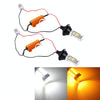 2 PCS 1156/BA15S/BAU15S 10W 1000 LM 6000K White + Yellow Light DRL&Turn Light with 42 SMD-2835-LED LampDC 12-24V