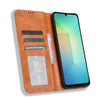 For Samsung Galaxy A06 5G Magnetic Buckle Retro Texture Leather Phone Case(Brown)