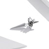 S925 Sterling Silver Rose Dagger Ear Stud Women Earrings