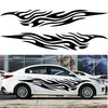 2 PCS/Set D-476 Fire Element Pattern Car Modified Decorative Sticker(Blue)