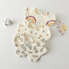 Pure Cotton 6-layer Seersucker Bib Baby Saliva Napkin Newborn Toddler Soft Burp Cloth, Style: Little Tiger