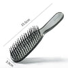 Layered Magic Wet Dry Comb Scalp Massage Comb(Home Transparent Gray)