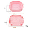 Air Fryer Grill Mat High Temperature Resistant Silicone Baking Tray, Specification: Square Pink