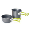 AOTU AT101 2 In 1 Outdoor Camping Cookware Picnic Portable Pot(Green Handle)