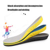 Shock Absorption Thickening Slow Rebound Soft and Comfortable Wicking Insole, Size:L(Yellow Bottom Suede Gray)