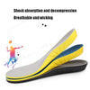 Shock Absorption Thickening Slow Rebound Soft and Comfortable Wicking Insole, Size:M(Yellow Bottom Mesh Dark Blue)