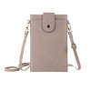 Litchi Texture Card Holder Mobile Phone Bag with Long Strap(Apricot)