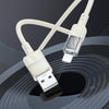 hoco U129 Spirit 1.2m 2.4A USB to 8 Pin Transparent Charging Data Cable(Black)