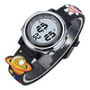 JNEW A380-86161 Children Cartoon 3D Space Planet Multifunctional Waterproof Sports LED Electronic Watch(Black)