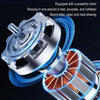 C21 Mini Flying Saucer Shaped Electric Shaver Travel Portable Charging Beard Trimmer(Blue)