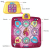 Children Music Dance Mat Electronic Music Dancing Game Pad Music Box Toys(Pink Purple)