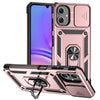 For Samsung Galaxy A06 4G Sliding Camshield Holder Phone Case(Rose Gold)
