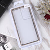 For Samsung Galaxy S21 Ultra 5G HD Magnetic Metal Tempered Glass Phone Case(Gold)