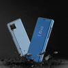 For Huawei P40 Lite/Nova 7i Plated Mirror Horizontal Flip Leather Case with Holder(Blue)