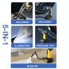 SUITU ST-6637  Wireless+Toolbox 5 In 1 60W  Double Motor Car Vacuum Cleaner With Blowing Air Pump Pressure Measuring Lighting Function
