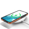 For Samsung Galaxy S22 5G Skin Feel Detachable Card Bag Magsafe Phone Case(Brown)
