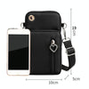 Crossbody Mobile Phone Bag Vertical Wallet Wrist Pouch With Arm Band for Women, Style: Black Balloon