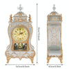 Vintage Clock Classical Royalty Sitting Room TV Cabinet Desk Imperial Furnishing Creative Sit Pendulum Clock(Brown)