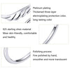S925 Sterling Silver Angel Wings Open Ring White Gold Plated Open Ring