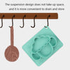 M010094 Children Silicone Dinner Plate Gridded Anti-Fall Eating Bowl Baby Cartoon Complementary Food Non-Slip Suction Cup Bowl(Cow-Green)