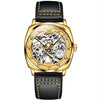 OLEVS 6651 Men Luminous Waterproof Hollow Mechanical Watch(Gold)