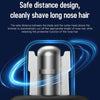 Electric Digital Display Nose Hair Trimmer Rechargeable 3 Gear Adjustable Portable Shaver(Gray)