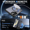 For Samsung Galaxy S25+ 5G / S24+ 5G Honeycomb Cooling MagSafe Holder Phone Case(Black)