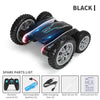 1:24 2.4G Flowering Stunt Car RC Double Deformation Remote Control Car Twisting Rotating Toy Car(Black)