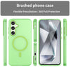 For Samsung Galaxy S24 FE 5G MagSafe Frosted Translucent TPU + PC Full Coverage Phone Case(Green)