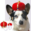 Red Velvet Pet Crown Hat (S) - Dog & Cat Costume Accessory