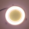 2 PCS DC 12V 10W 6000K Circular Car DRL Daytime Running Lights Lamp(White Light + Yellow Light)