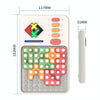 Q2 Tangram Hualongdao Geometry Puzzle Electronic Puzzle Transformation Toy(White)