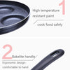 Multifunction Nonstick Frying Pan Aluminium Alloy 4 Units Cookware Fry Egg Pan Pancake Steak Pan for Gas Cooker(10 Inch Round)