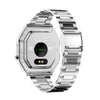 KW18  IP67 0.96 inch Steel Watchband Color Screen Smart Watch(Silver)