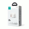 J0YROOM TCF05 20W USB+USB-C/Type-C Dual Interface Fast Charger Set, Specification:UK Plug(White)