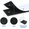 2.5cm Nylon Garment Textile Accessories With Double Sided Adhesive Hook and Loop Fastener, Length: 5m(Black)