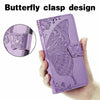 For Asus Zenfone 8 Flip Butterfly Love Flower Embossed Horizontal Flip Leather Case with Holder & Card Slots & Wallet & Lanyard(Light Purple)