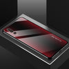 For Huawei P20 Pro Texture Gradient Glass Protective Case(Red)