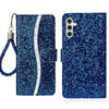 For Samsung Galaxy A16  4G / 5G Glitter Powder Filp Leather Phone Case(Blue)