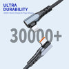 ENKAY Hat-Prince PD 20W Type-C to 8 Pin Dual Elbow Fast Charging Data Cable, Length:1m(Black)