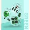 2 PCS Decompression Artifact Boring Vent Fingertip Rubik Cube Handle Fun Toy(Green)