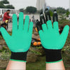 A Pair Latex Protective Insulated Gloves with Claws ABS Plastic Gloves for Digging and Planting, The Right One with Claws