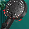 Pressurized Shower Water Heater Handheld Multifunction 6-speed Nozzle, Color: Black