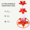 Red Hummingbird Feeder | Outdoor Hanging Garden Feeder | 360ml